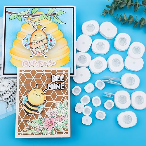 Miniatura 13 de CYFUN DESIGN Juego de 30 piezas de acción tambaleantes autoadhesivos, mini resortes tambaleantes para añadir movimiento a tus tarjetas interactivas