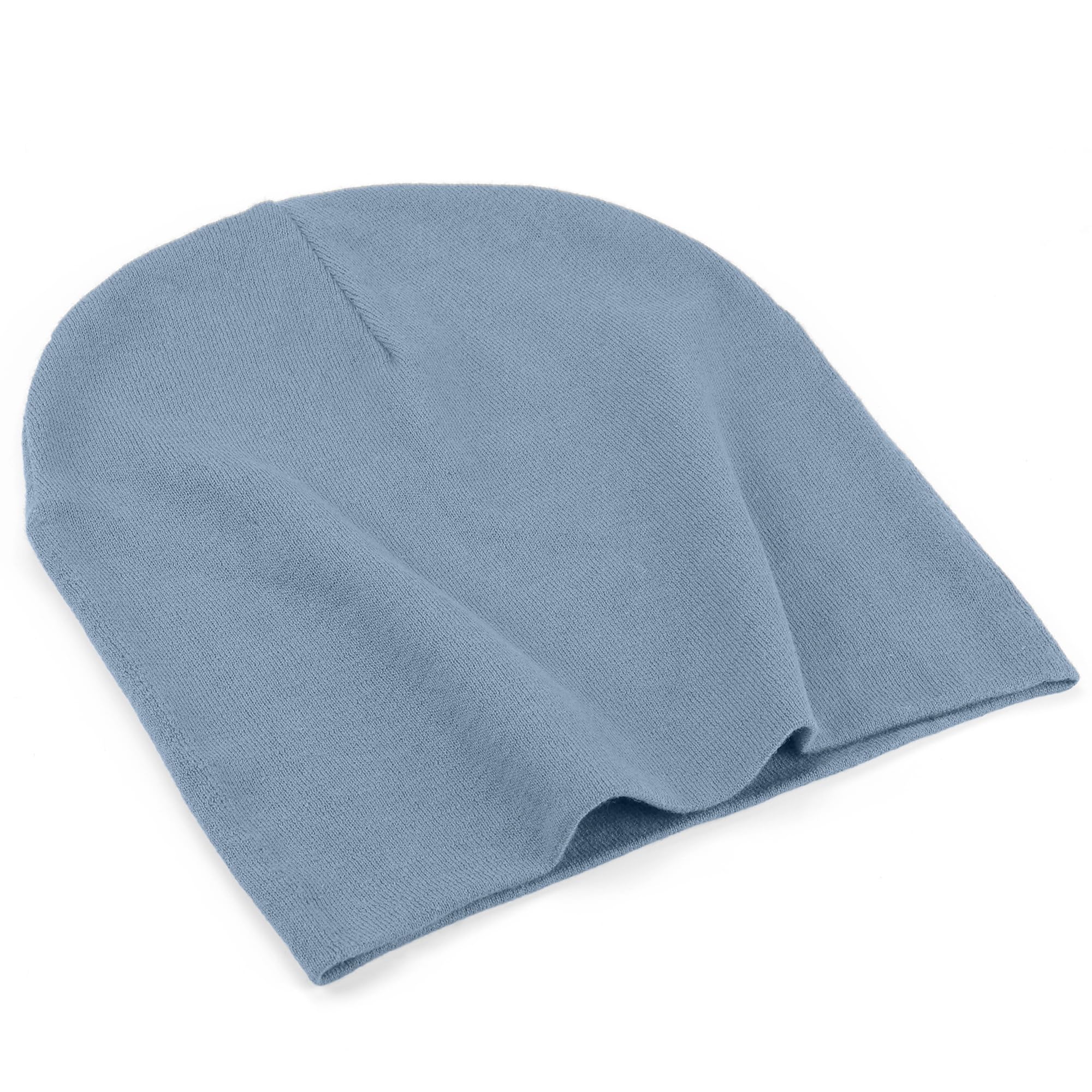 ROYBENS Thin 100% Cotton Beanie for Men Women, Slouchy Beanies Ultra-Soft Cuffed Knit Hat Lightweight Chemo Skull Cap — view 15