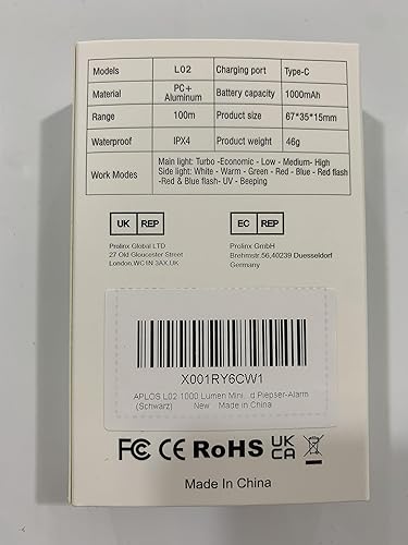 Miniatura 10 de APLOS L02 Mini linterna EDC recargable de 1000 lúmenes, luz UV de 365 nm, fuente de luz multicolor, llavero de bolsillo pequeño con base magnética y