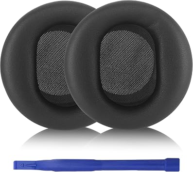 Aiivioll Replacement Ear Pads for Microsoft Surface 1/2 Headphones, Protein Leather Memory Sponge Ear Cushion Compatible Surface 1/2 Headphones,Headphone Accessories Ear Muff Repair Parts Black