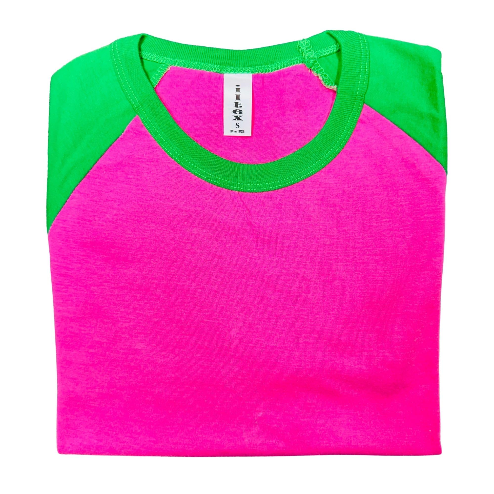 ILTEX Raglan-T-Shirt, 3/4-Ärmel, athletisches Baseballtrikot, Unisex, 30 + Farben