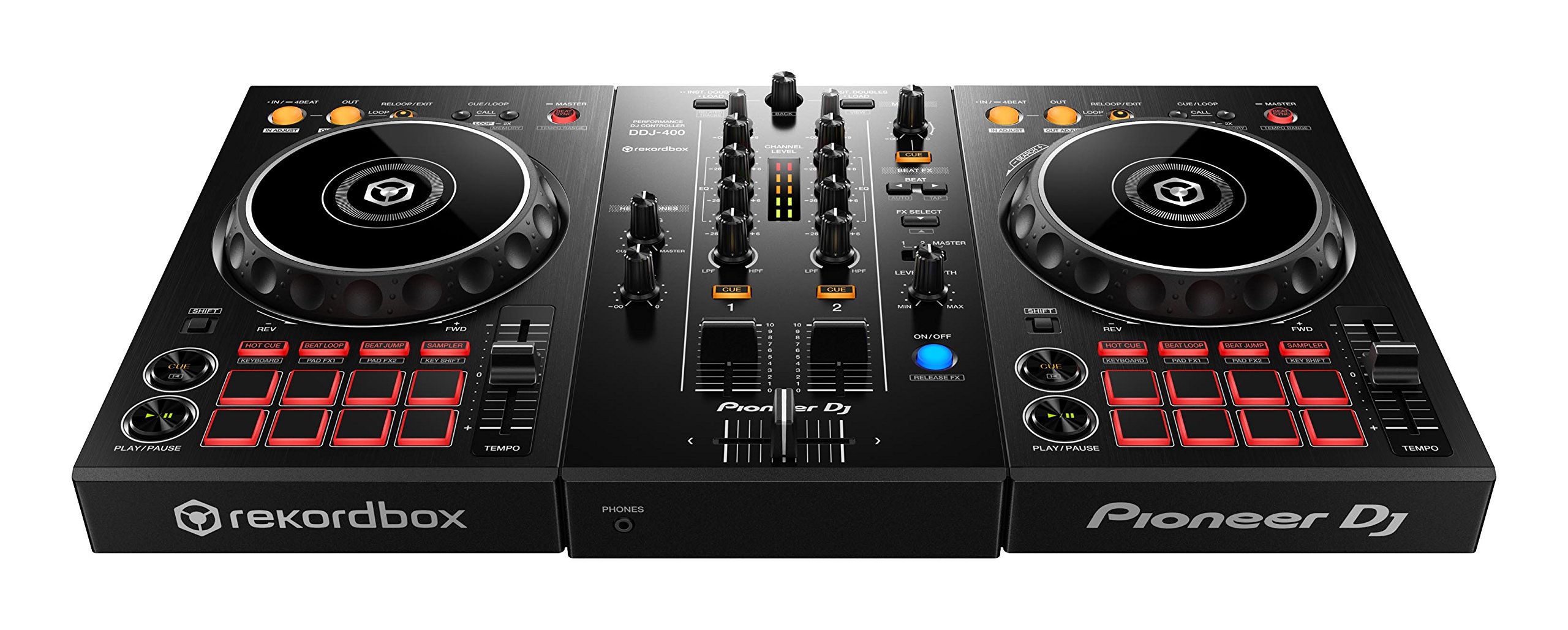 Pioneer DDJ-400 2-Channel DJ Controller for Rekordbox DJ Bundle