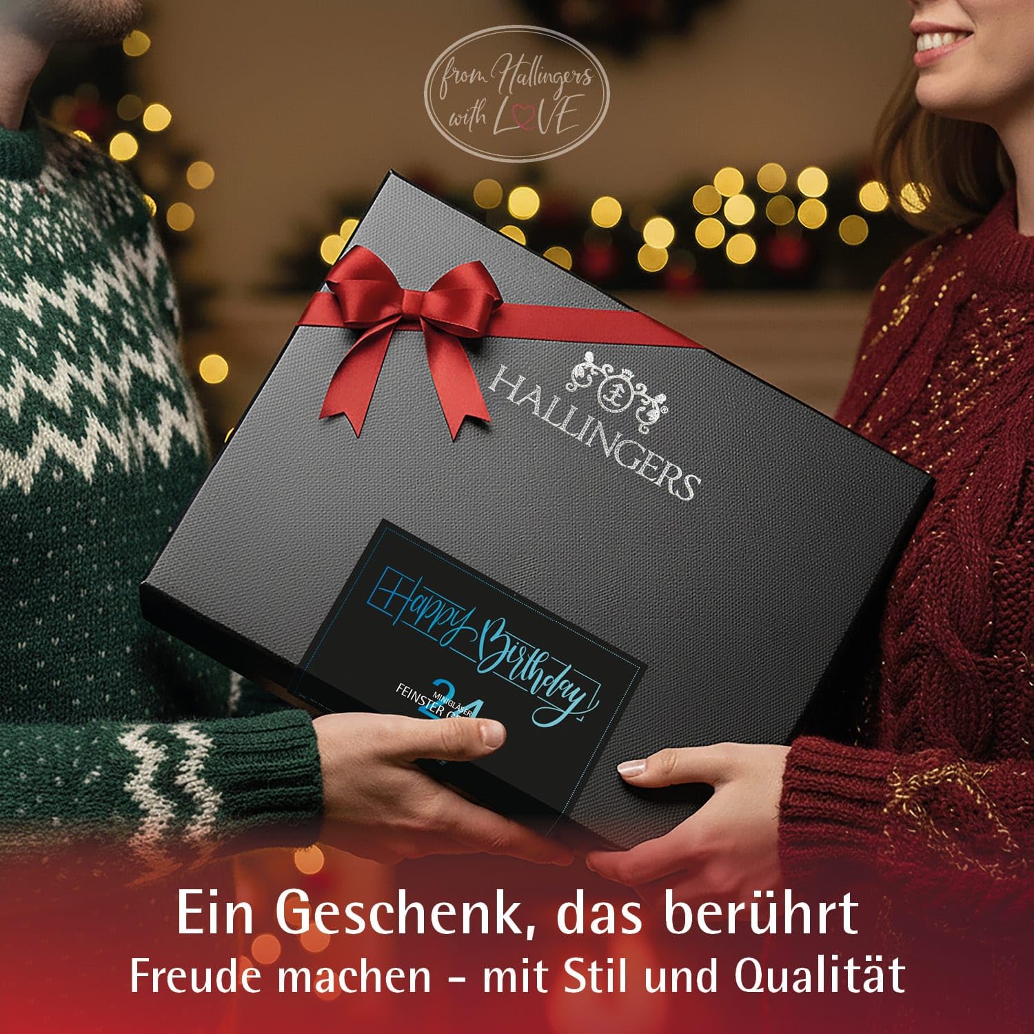 Hallingers Genuss Manufaktur Gewürz Geburtstagsgeschenk-Set - 24 Gewürze aus aller Welt in wertiger Geschenkbox mit Rezept-Booklet "Happy Birthday", Geschenke für Frauen Männer