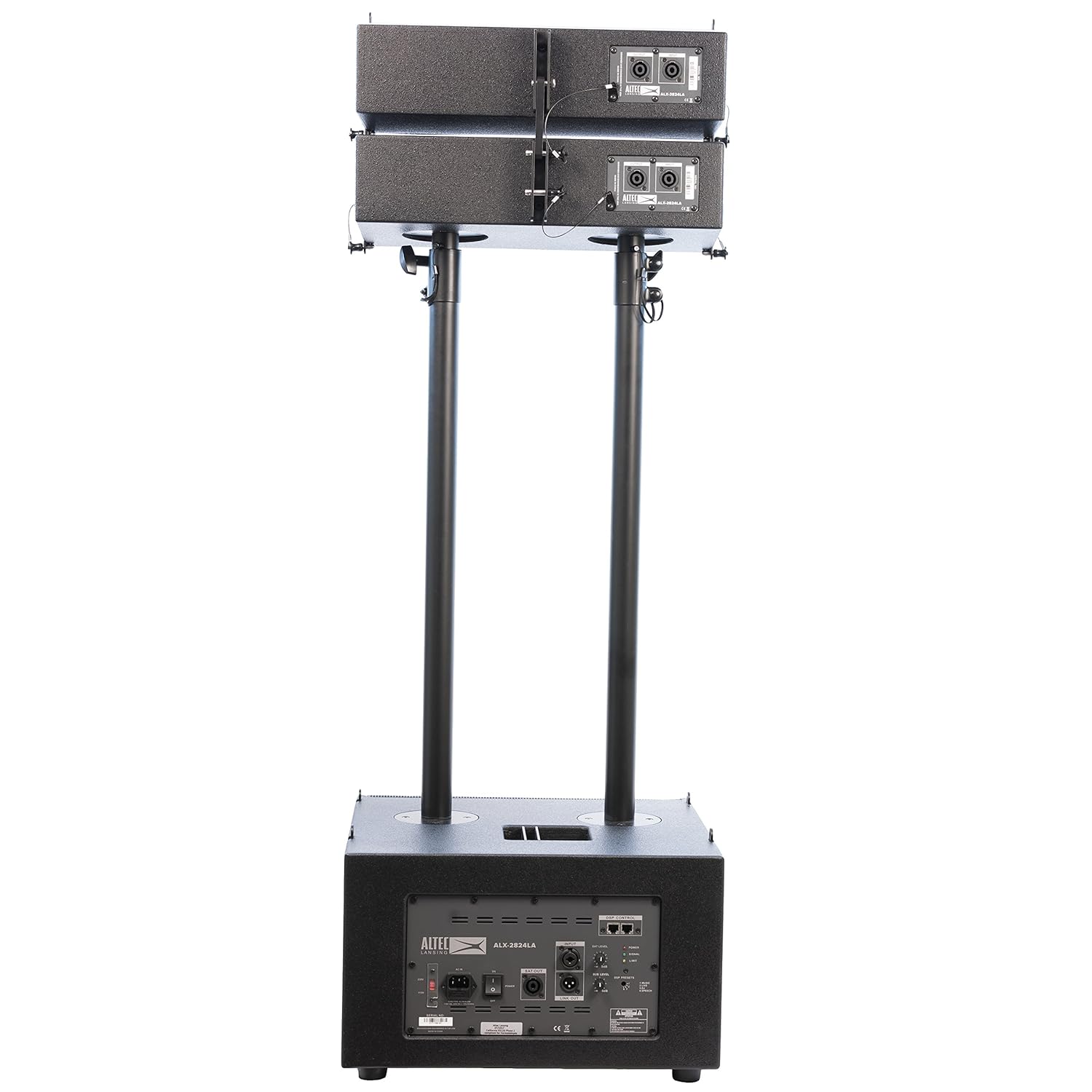 Altec Lansing ALX-2824LA Portable Line Array Speaker System, rear view