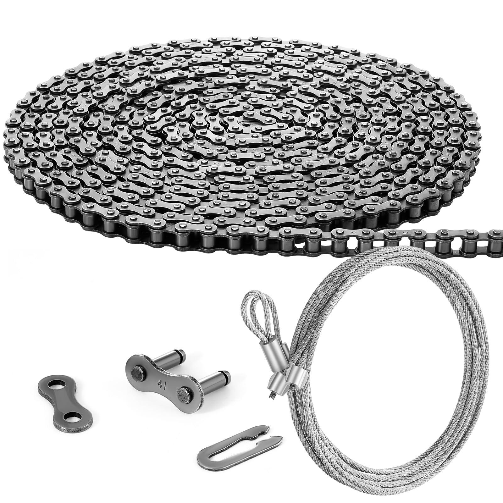 Amazon.com: Tandefio #41 20 ft Roller Chain for Gate Openers with