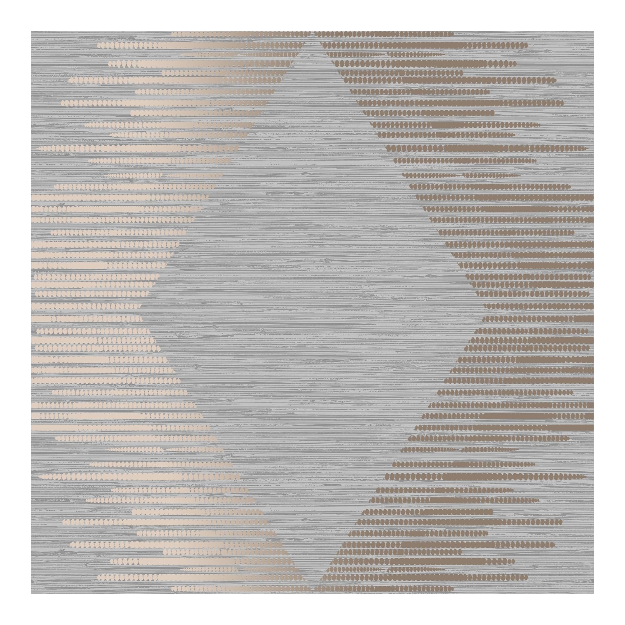 Grey & Rose Gold Geometric Wallpaper | Paste The Wall | Grey Geometric | Eco-Friendly
