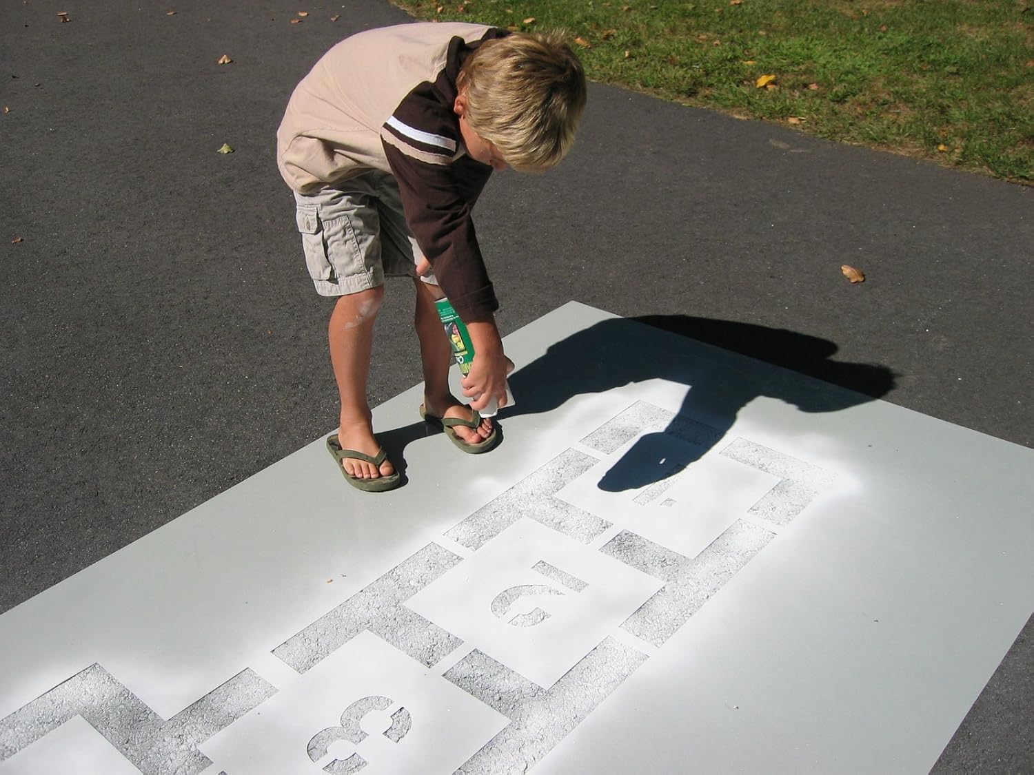 Classic Hopscotch Stencil | Playground Stencil Collection | Official Size | Paint Stencils for Playground and Pavement