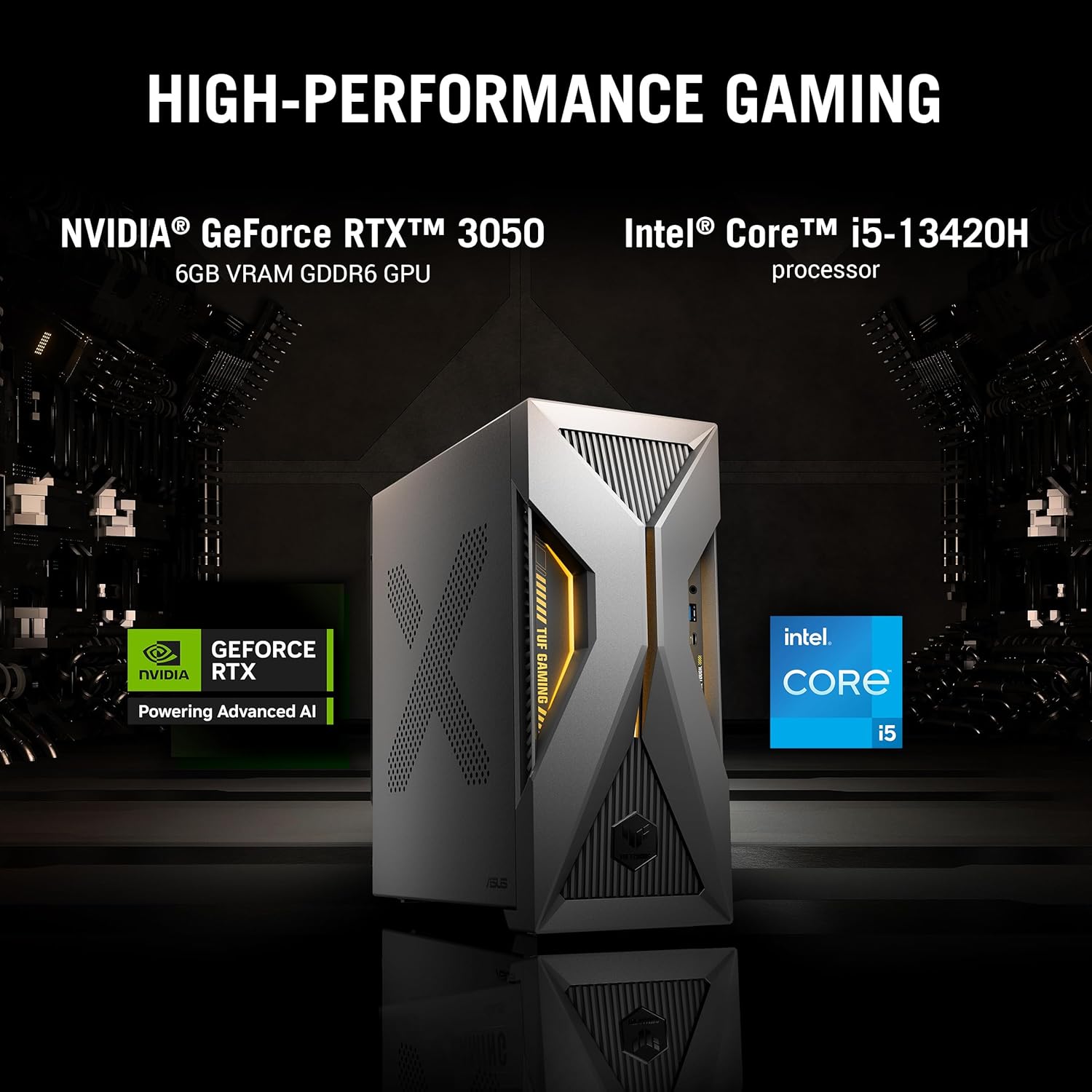 ASUS T500,13th Gen,Intel Core i5-13420H,Gaming Tower(RTX 3050-6GB/16GB RAM/1TB SSD/Windows 11/M365 Basic (1Year)*/Office Home 2024/with Gaming RGB Keyboard & Mouse(USB)/ Gray/5.9 Kg)T500MV-13420H022WS 41 81wsVXilRAL. SL1500