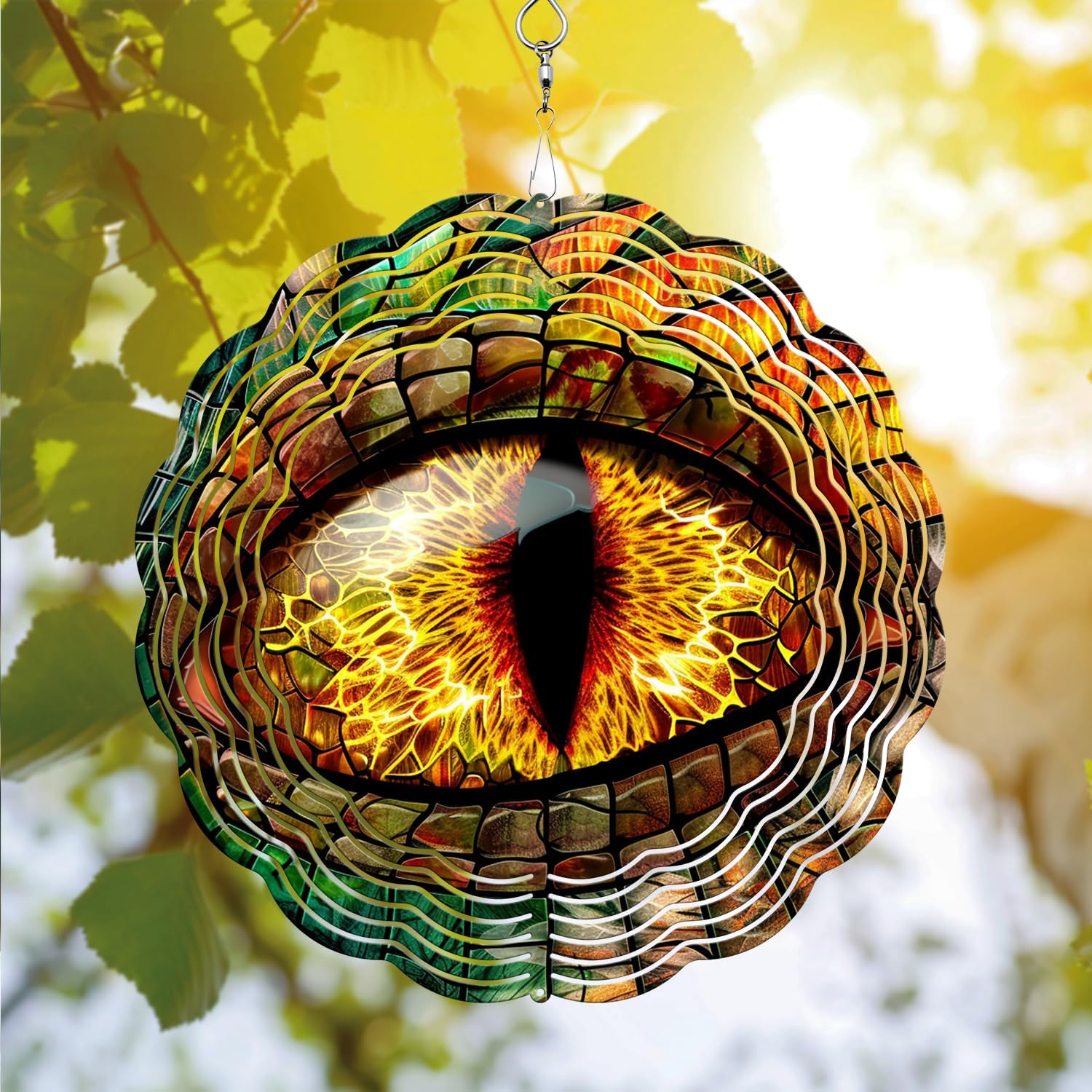Cross Wind Spinner, Cross Wind Spinner Hanging for Yard and Garden, Unique Gift Wind Spinner, 3D Hanging Wind Spinner Outdoor, Cute Religious Cross Wind Spinner