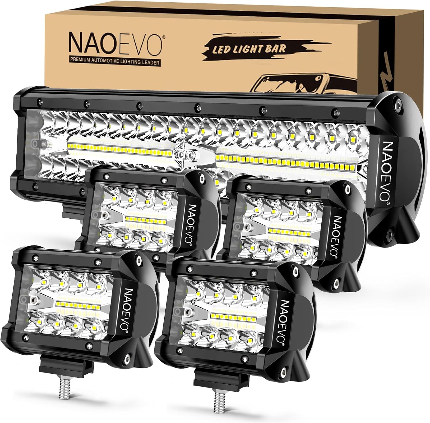 NAOEVO 12 Inch LED Light Bar