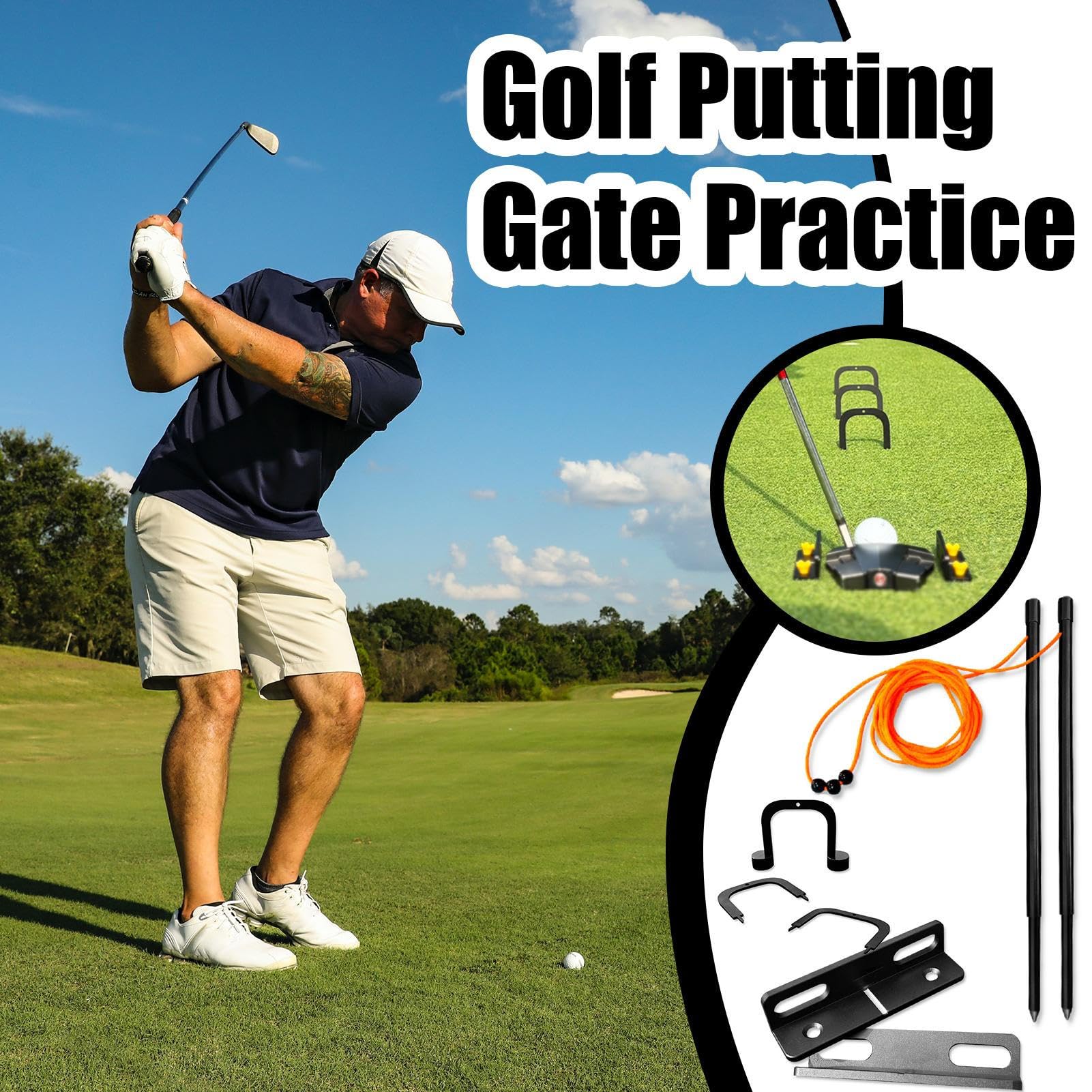 Indoor Putt-Tor-Trainer Tragbares Golf-Tor-Set