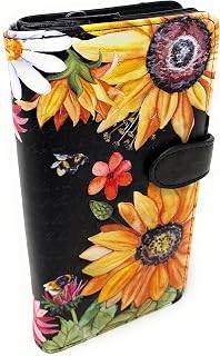 Sunflower Large Women's Wallet Black