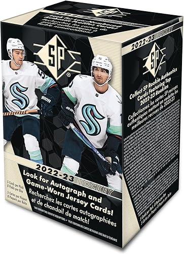 Miniatura 1 de Upper Deck Hockey 2022-23 SP - Caja de cartas coleccionables (8 paquetes, 40 tarjetas)