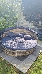 tectake Lounge Muschel Sonneninsel Sonnenliege 2 Personen und mehr