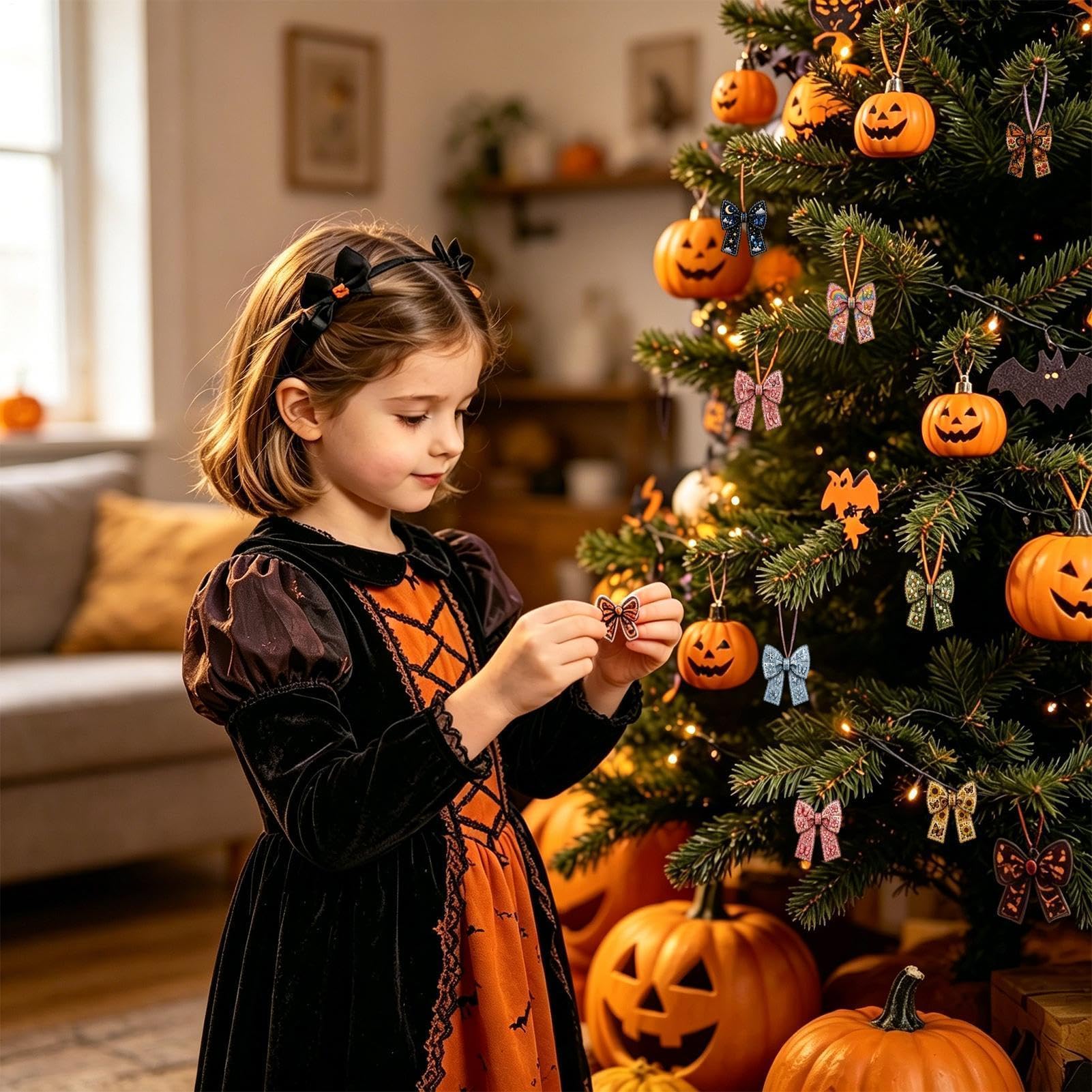 Calendario 'Avvento di Halloween 2026 24 Giorni 2026 Acrilico Con Luce | Decorazioni Per Ghirlande Festive per Feste e Celebrazioni di Halloween Finestra Porta Parete Mensola