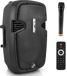 Pyle PHP1241WMU 1000W Wireless Bluetooth PA Speaker System - Portable Waterproof Active Loudspeaker w/12" Subwoofer for DJs & Parties