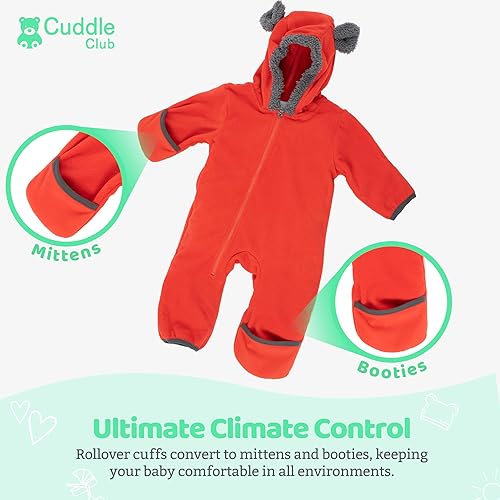Miniatura 3 de Cuddle Club - Mameluco de forro polar para bebé de disfraz