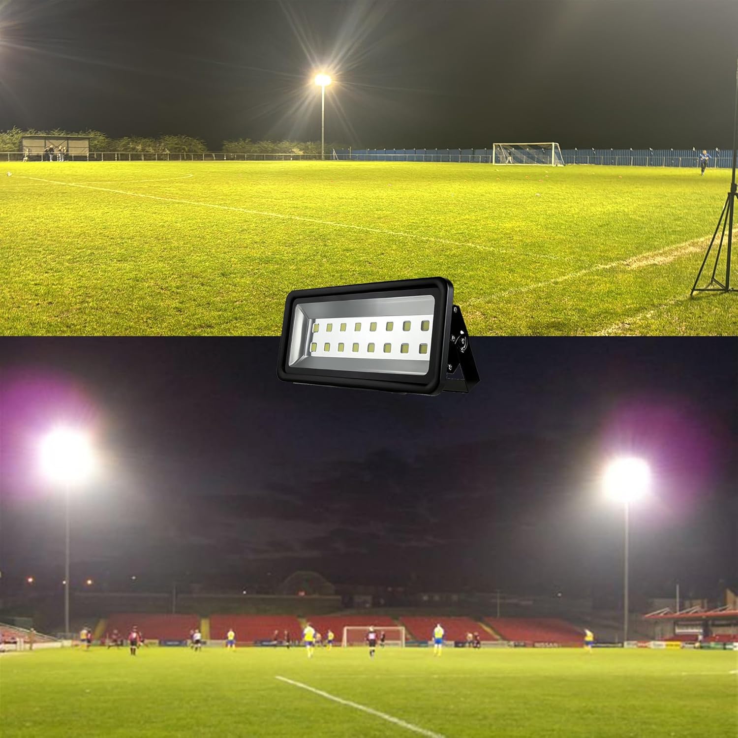 800W LED Flood Lights Outdoor, Super Bright Exterior Lamp, 6000K Daylight White, Waterproof IP66 Security Light for Garage, Backyard, Construction Site, Stadium