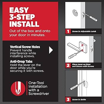 Kwikset Halifax Interior Privacy Door Handle with Lock, Door Lever