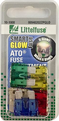 Littelfuse 00940202ZPGLO Big ATO Blade Smart Glow Blade Fusible surtido - 5 piezas