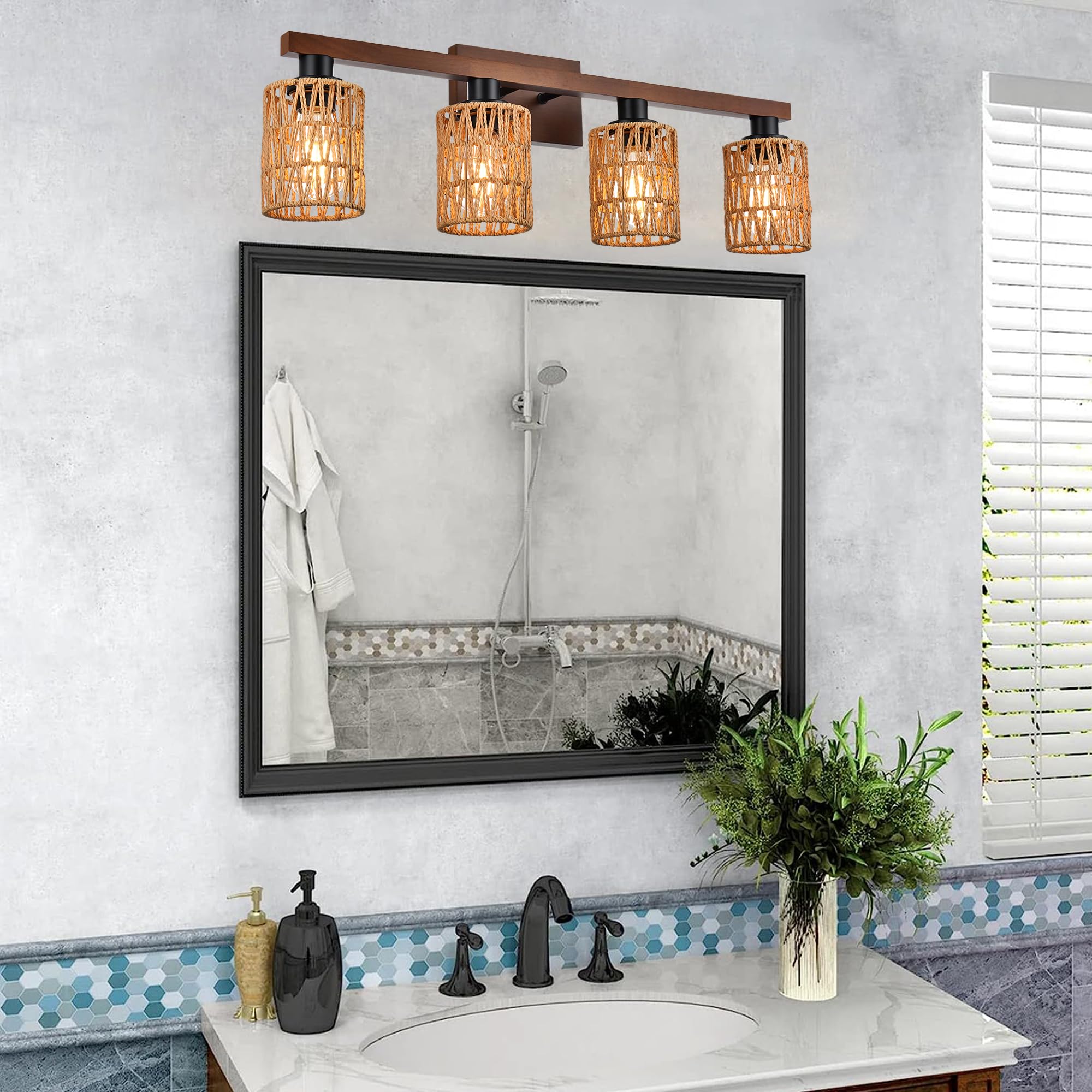 Boho Bathroom Lighting