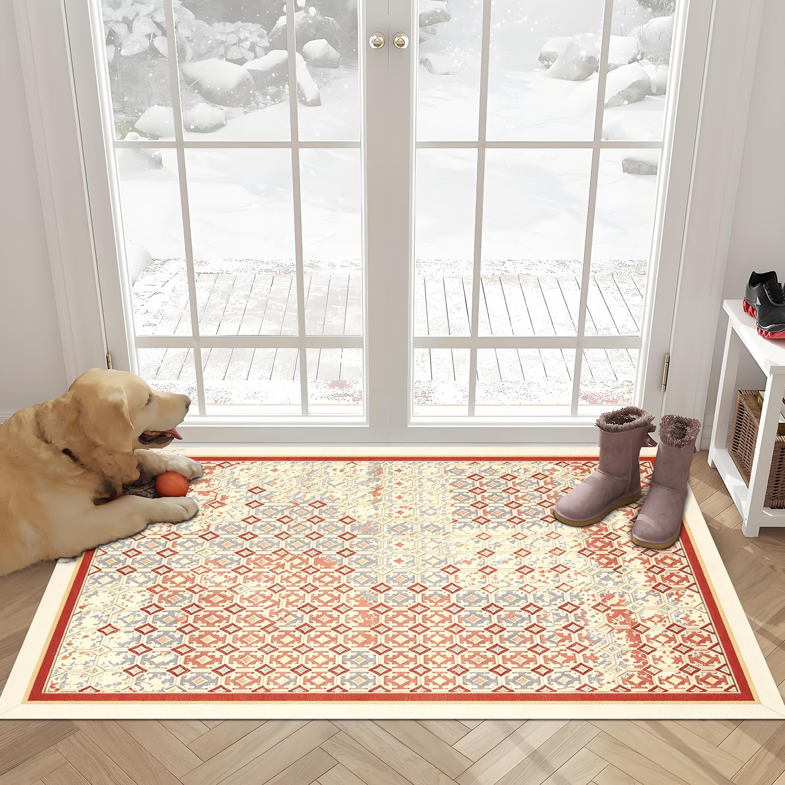 60 x 180 cm Alfombra Cocina Lavable Alfombra de Pasillo para Dormitorio Entrada