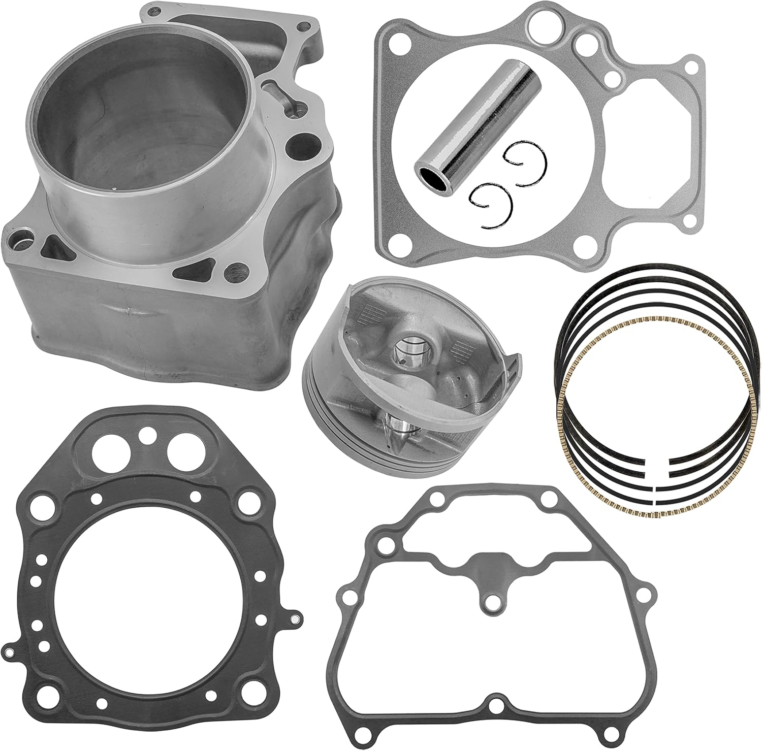 Caltric Cylinder Kit Compatible with Honda Foreman 500 TRX500FE2 4x4 ES 2013-2019 / Rubicon 500 TRX500FA7 4x4 Auto DCT EPS DLX 2019