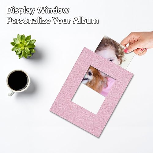 Miniatura 2 de Álbum de fotos de 4 x 6 pulgadas, 100 bolsillos, álbumes de fotos con cubierta de lino, álbumes de fotos para familia, boda, bebé, libro de fotos