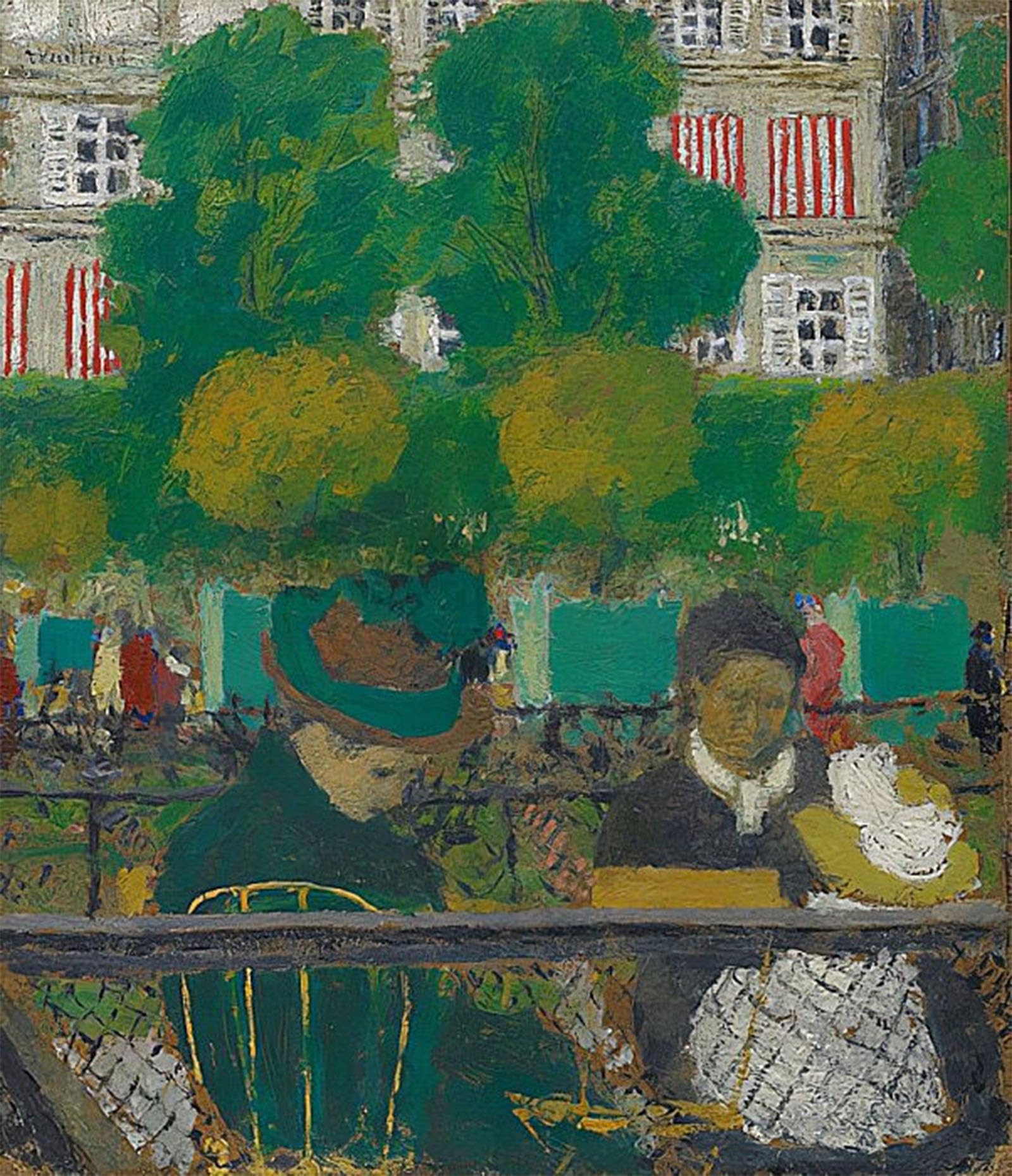 ARTXLXXBN Famous Prints Artwork Pictures Poster Painting Art the Tuileries Gardens by Edouard Vuillard Artwork Landscape Pictures for Home Decor 60x90cm