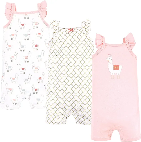 Hudson Baby Unisex Cotton Rompers