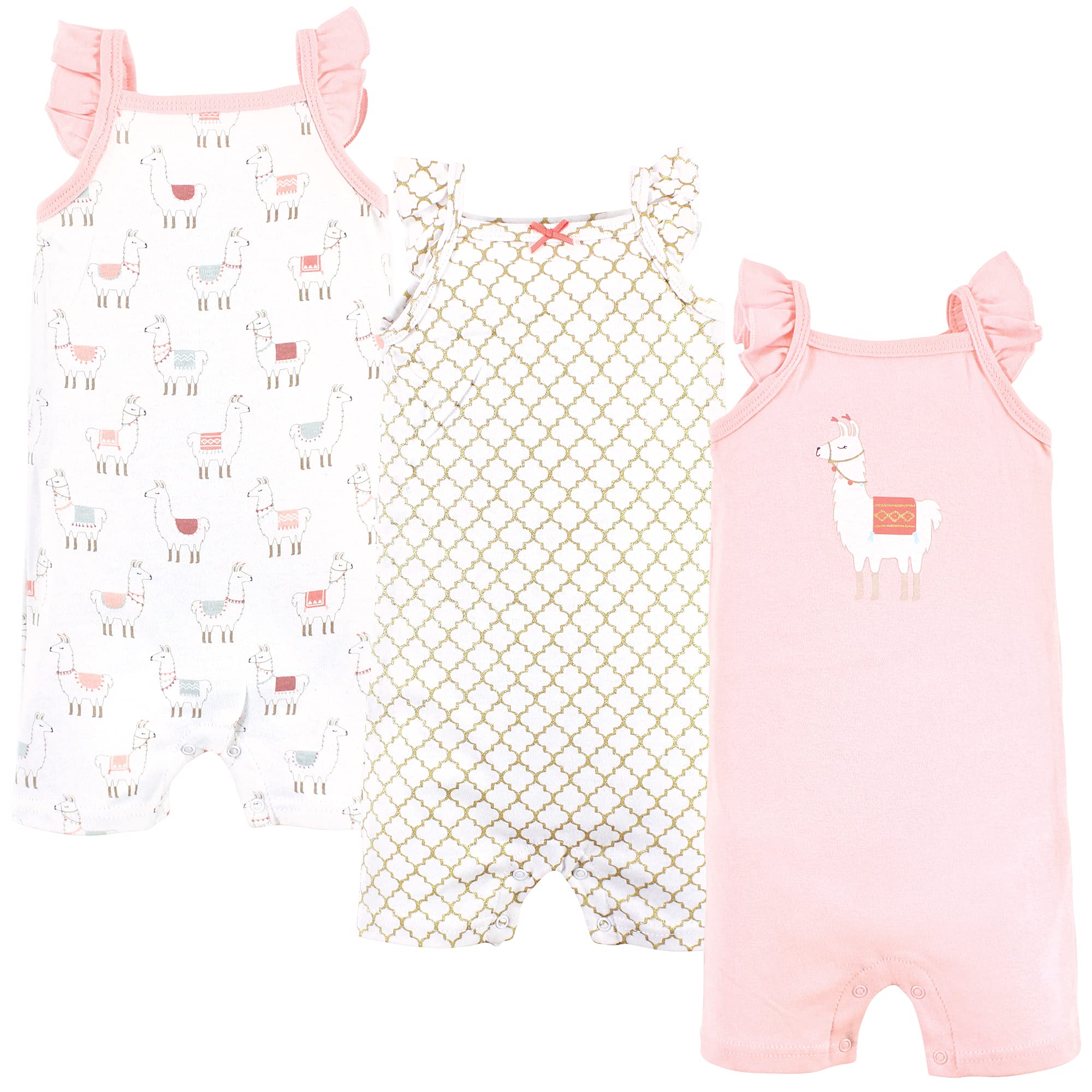 Hudson Baby Unisex Cotton Rompers
