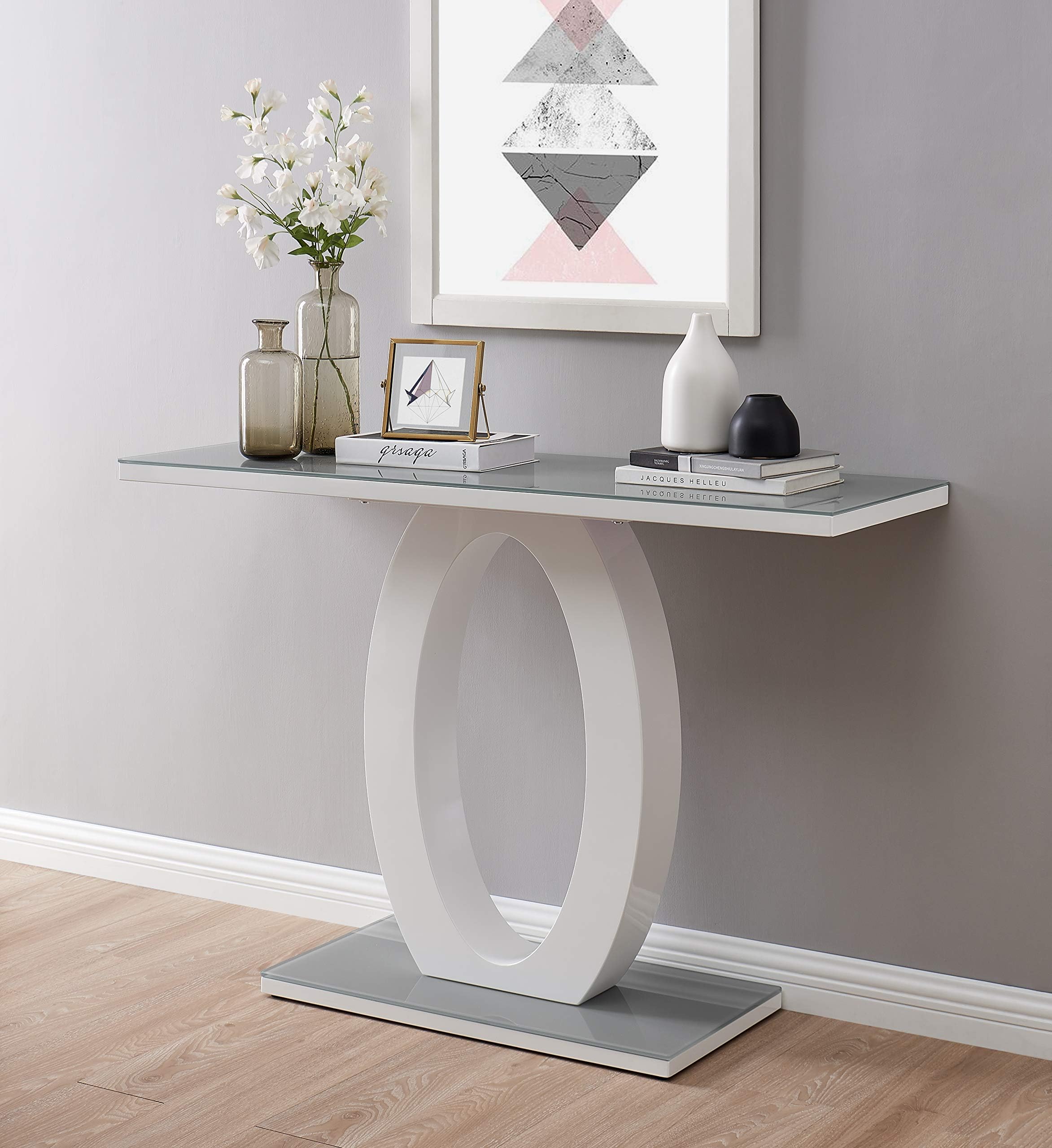 Furniturebox UK Console Table - Giovani Modern Small Slim Sized Side ...