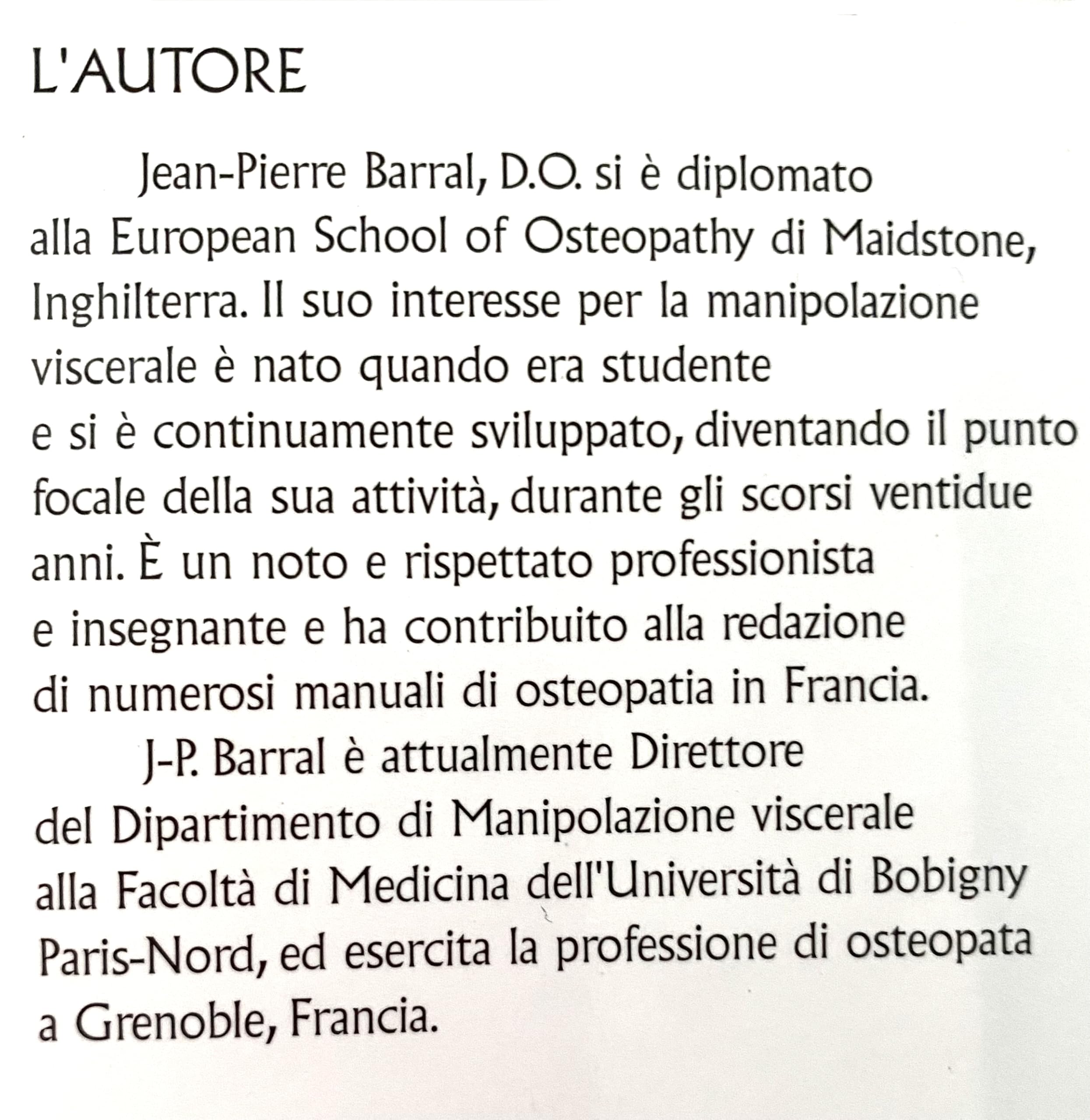 Il torace | Manuale specialistico di osteopatia dedicato alla valutazione e al trattamento del torace
