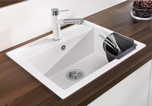 Miniatura 3 de BLANCO 235866 - Cuenco esquinero para comida y vajilla, 1 unidad, negro, 8.465 x 8.465in