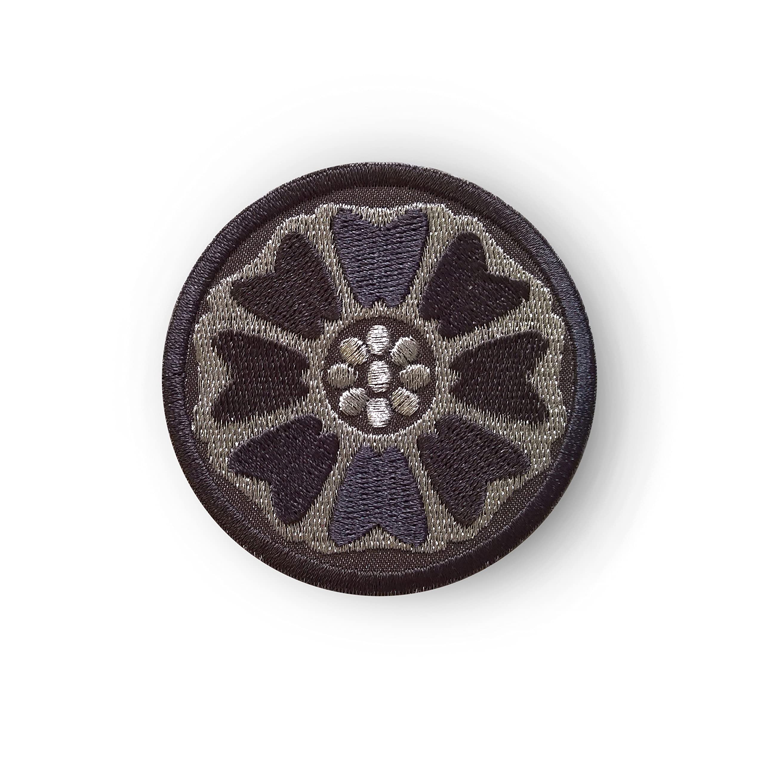 White Lotus Patch Embroidered Sew on Patch