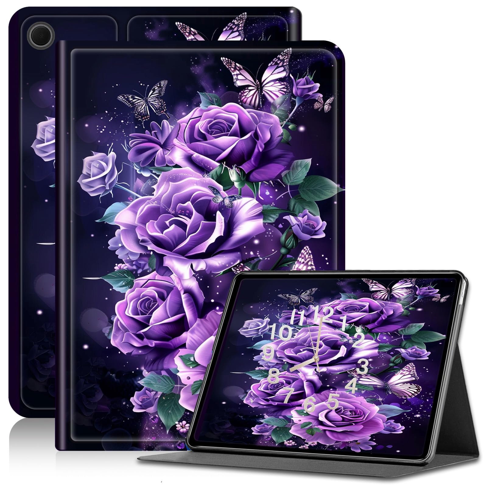 Case for iPad 9.7 Inch 5th/6th Generation 2018/2017, PU Leather Adjustable Stand for iPad Pro 9.7 inch, with Auto Sleep/Wake Smart Cover for iPad 6th