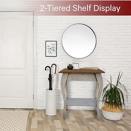 Miniatura 20 de Peaceful Classics Amish - Mesa auxiliar delgada hecha a mano para sala de estar, dormitorio, entrada y pasillo, mesa auxiliar delgada y estrecha con