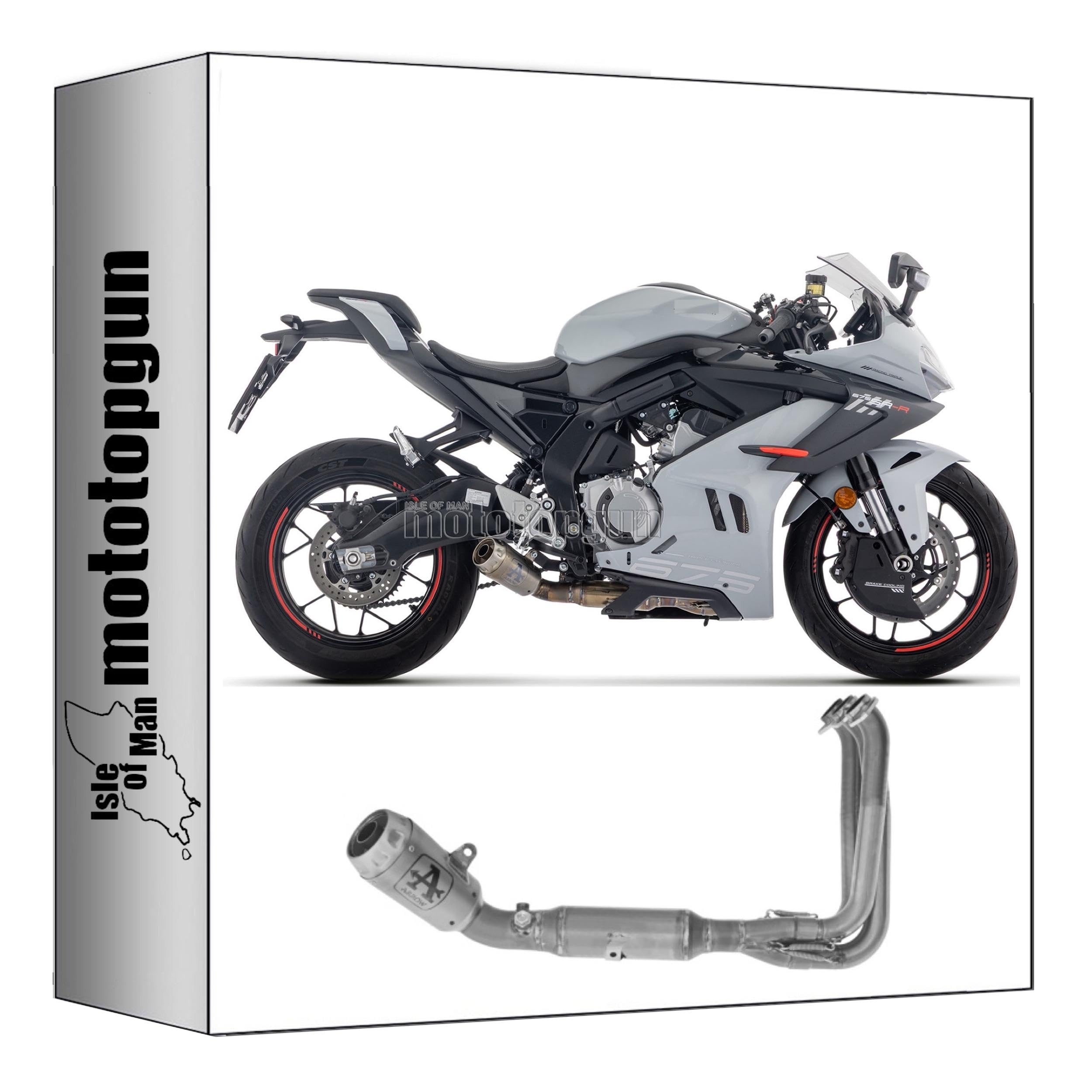 arrow komplettanlage race pro-race nichrom kompatibel mit cf moto 675 sr-r 2025 mototopgun 71096pri