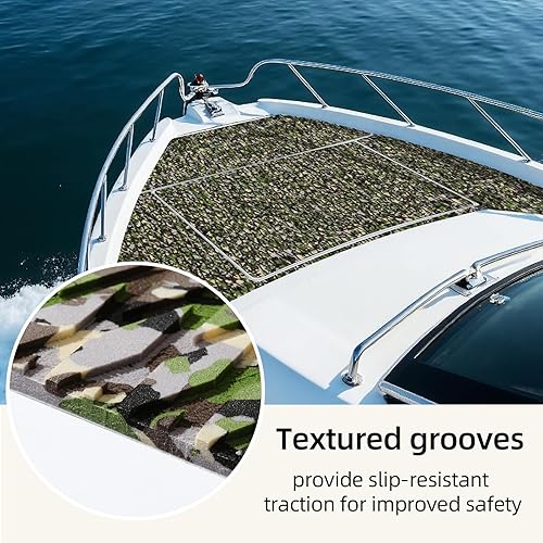 Miniatura 4 de Boat Flooring EVA Foam Boat Decking Sheet Self Adhesive Marine Mat Camo Soft Traction Pad for Fishing Boat Kayak Cooler RV Flooring Surfboard