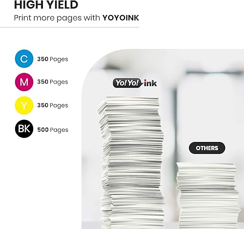 Miniatura 6 de YoYoink Paquete de 5 cartuchos de tinta remanufacturados de repuesto para Epson 212XL para impresora Epson XP-4100 XP-4105 WF-2850 WF-2830 –