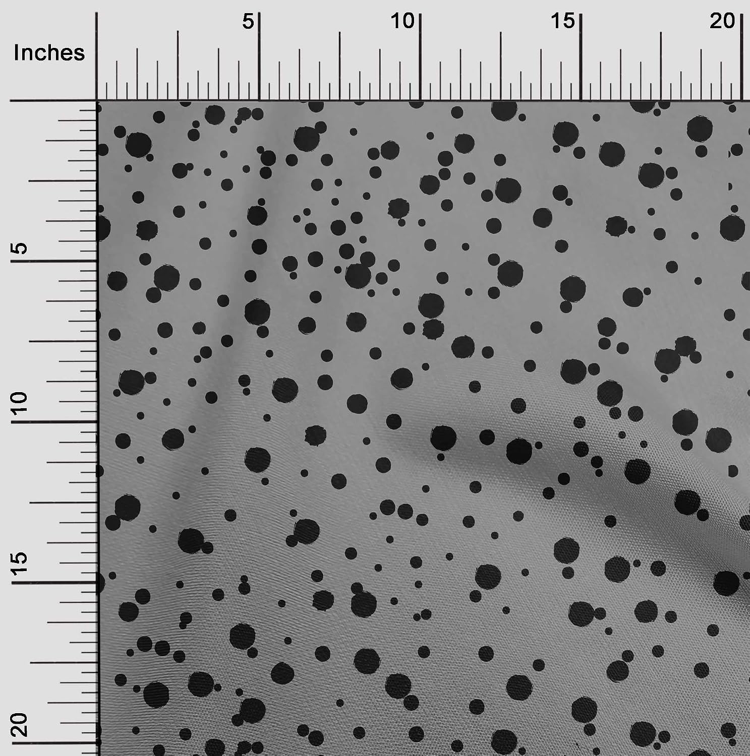 oneOone Viscose Chiffon Gray Fabric Dot Sewing Fabric By The Yard Printed DIY Clothing Sewing Supplies 42 Inch Wide-3058