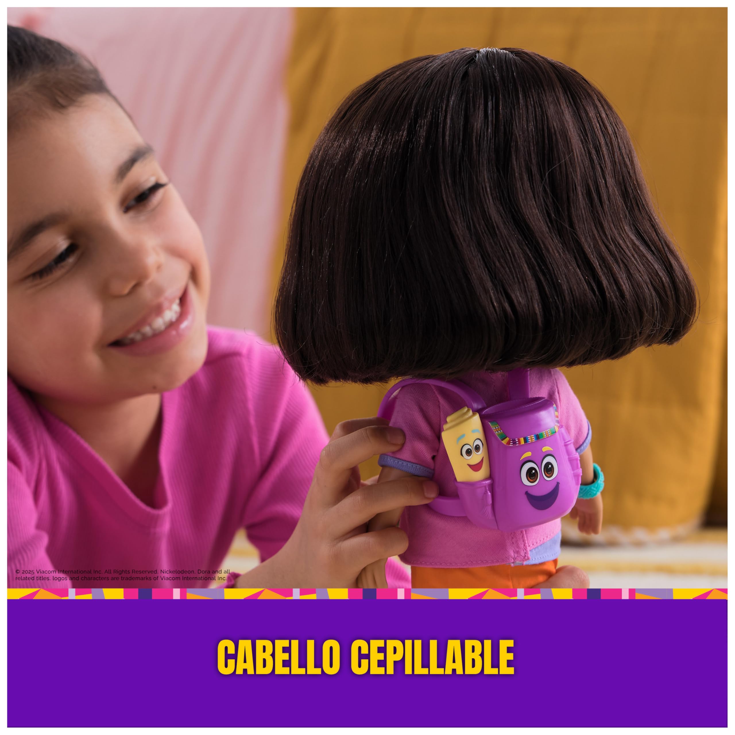 DORA LA EXPLORADORA - Muñeca Dora Canta y Explora: con Canciones, Efectos de Sonido y Frases Bilingües + Accesorios - 6073379 - Juguetes Niña 3 años + - Regalo Niña 3 años + - Juegos Infantiles