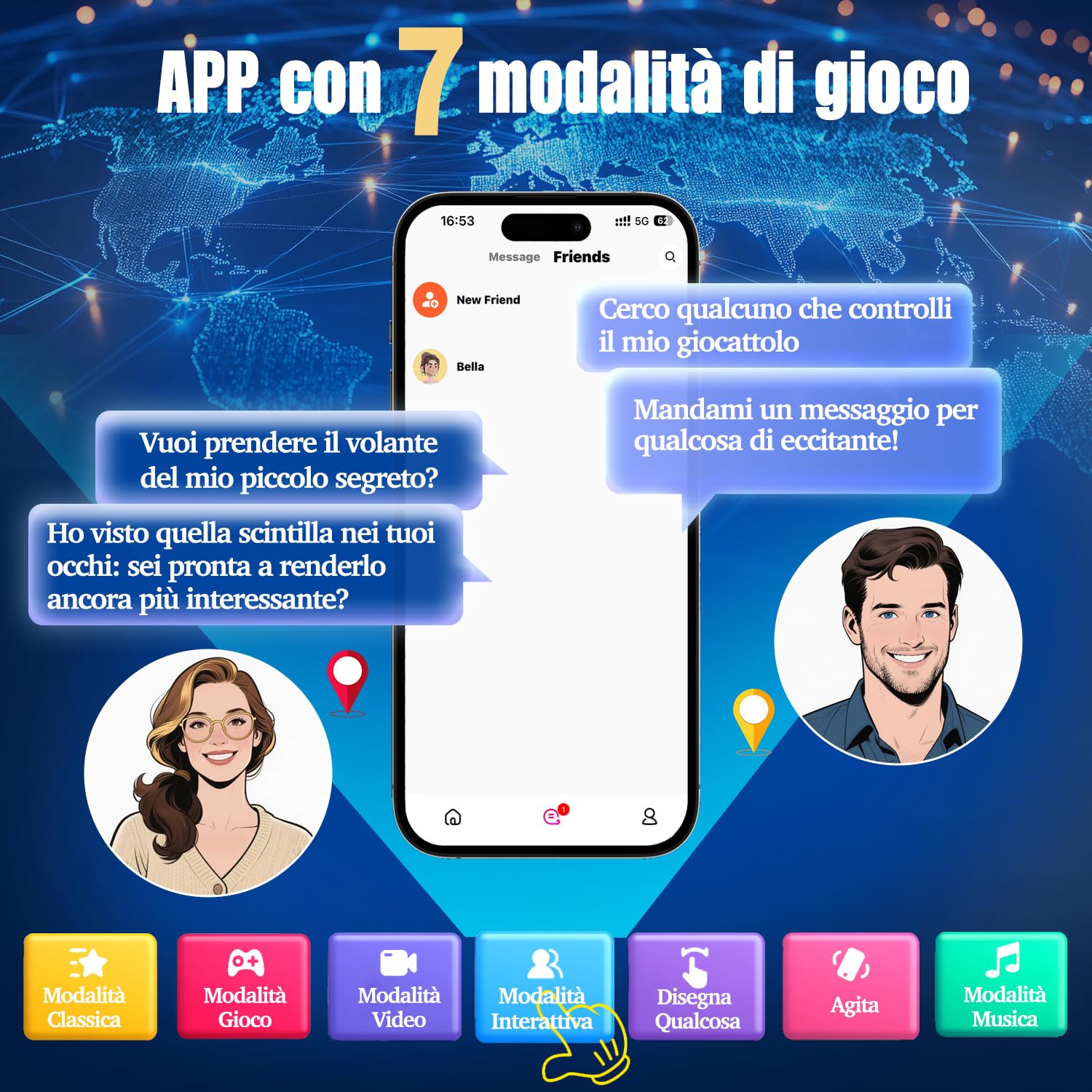 Vibratore Anale Sexytoysys Uomo Plug Anale-Dilatatore donna Vibratoreper Donna Professionale Plug Anale Telecomando APP Sexytoysys Coppia Vibratori Plug Analesex Toy Vibratore per Uomo Sex Toys (Nero)