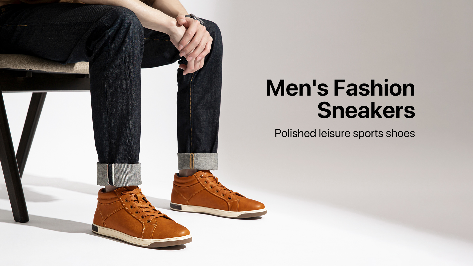 Amazon.com | Jousen Men's Fashion Sneakers High Top Dress Sneakers Causal  Shoes for Men (A81Q09 Black 8) | Fashion Sneakers