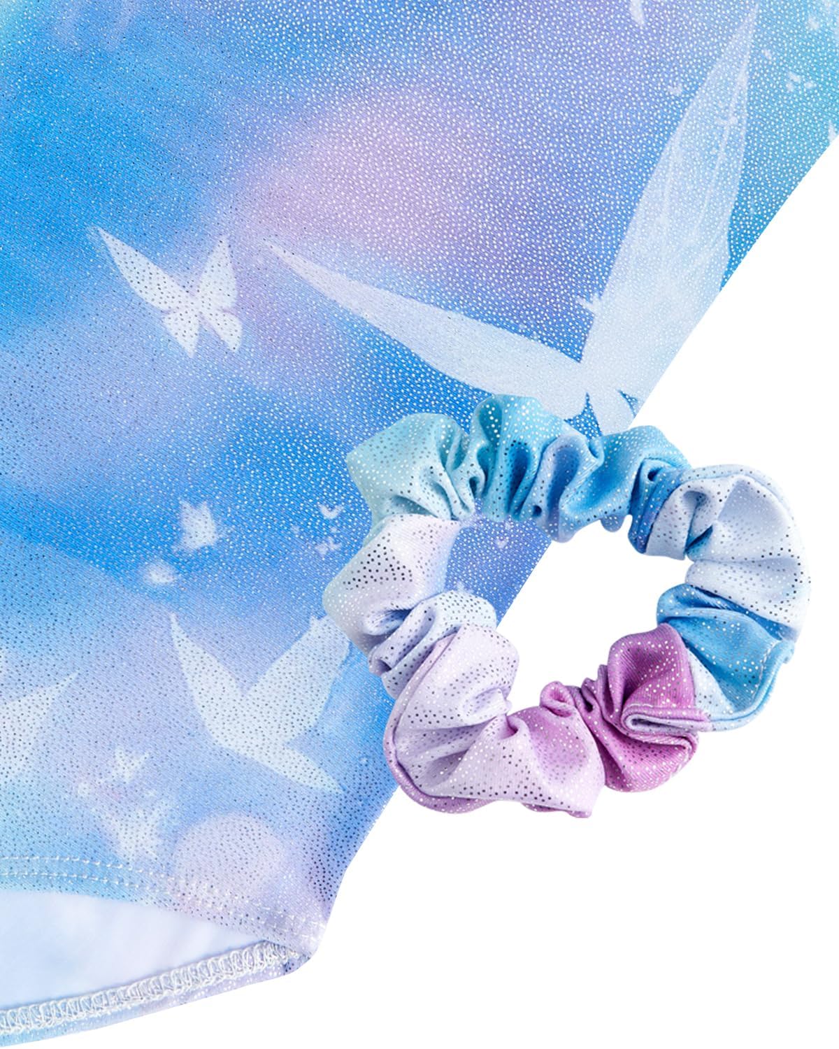 JiAmy Gymnastics Leotards for Girls with Cross Back Sparkly Dance Unitards with Shorts Biketards Outfit for 3-12 Years - Image 3