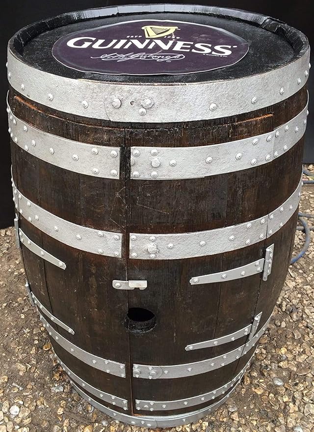 Cheeky Chicks Solid Oak Irish Guinness Barrel Morag Wine Rack | Drinks ...