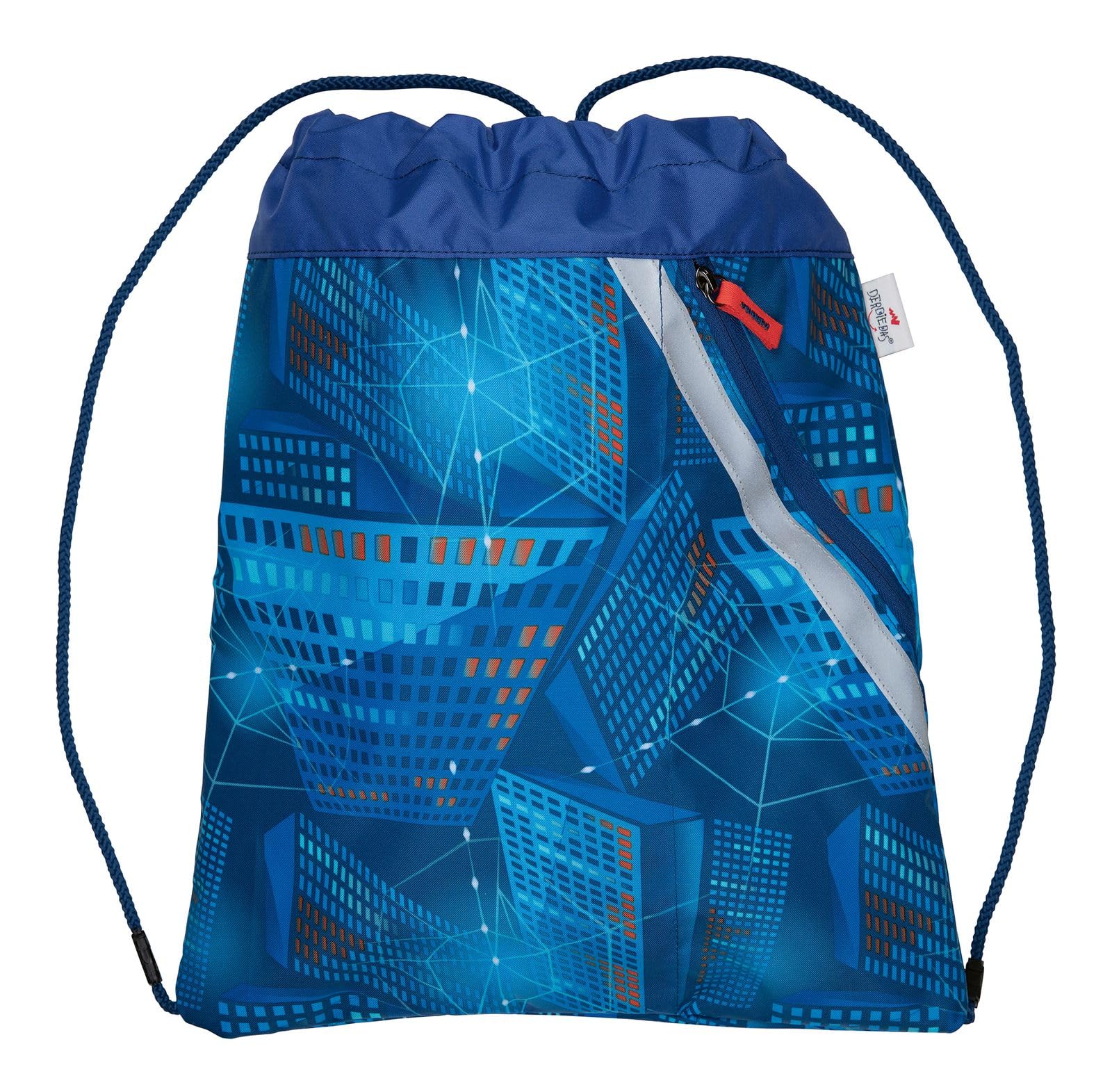 DerDieDas Schulranzen ErgoFlex Tiny Set 6-teilig Turbo Speed blau