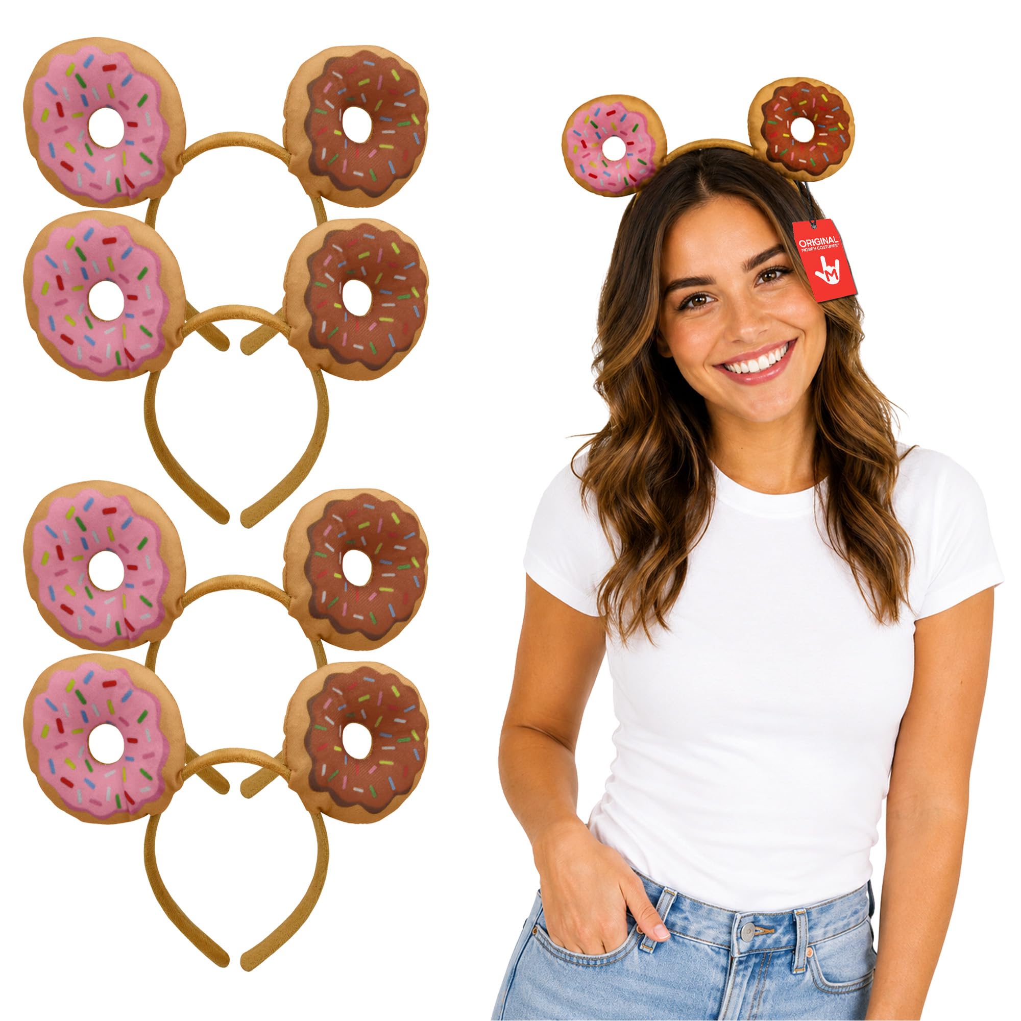 Nicky Bigs Novelties Sprinkle Donut Headband, Multicolor, Halloween Costume 4