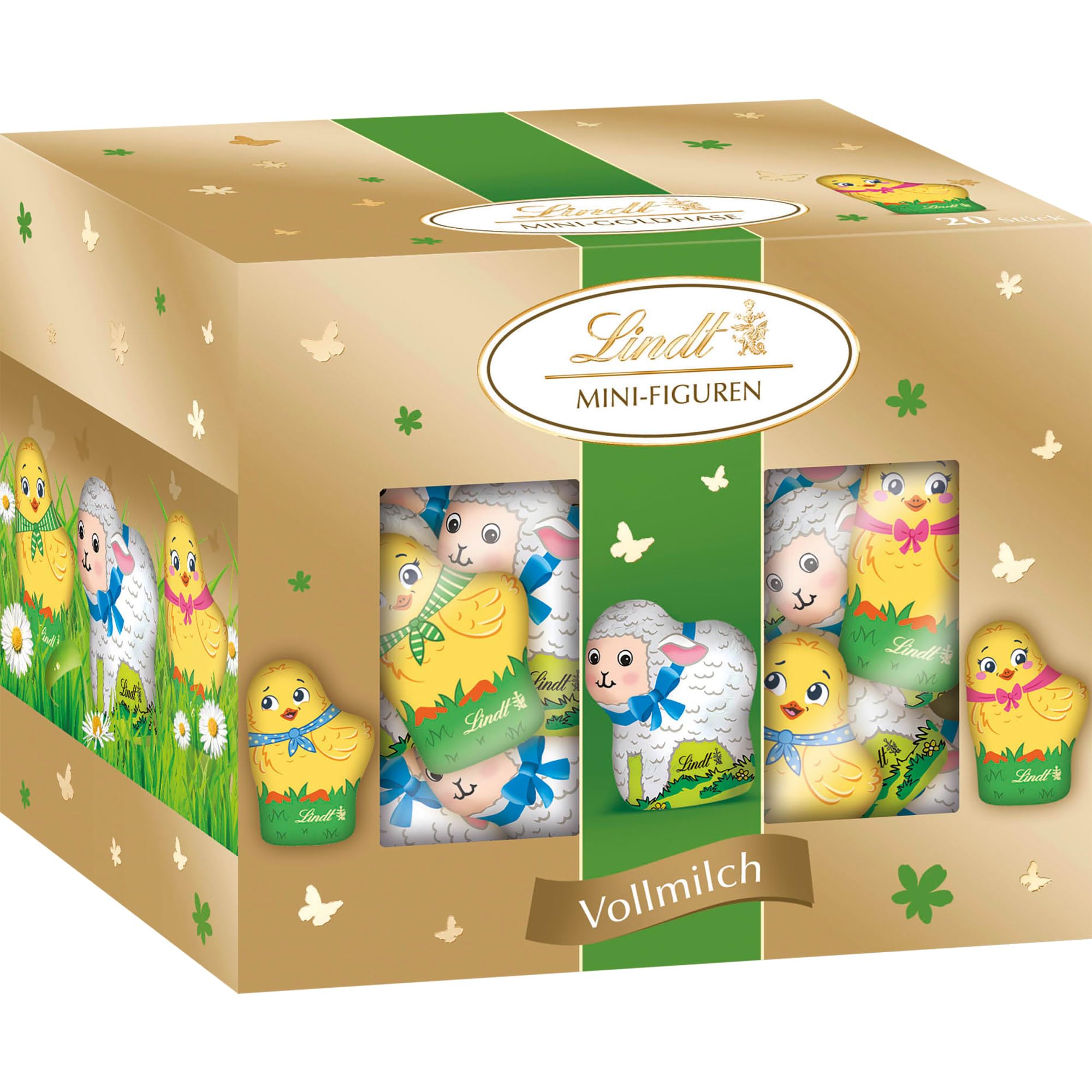 Lindt Mini Küken & Lamm Mix 200g | Edle Vollmilch-Schokolade in Frühlingsform | Süße Küken & Lämmchen im Osterdesign | Osterschokolade für Kinder & Erwachsene | Geschenkidee zu Ostern
