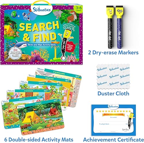 Miniatura 18 de Skillmatics I Can Write - Juguete educativo con temática de unicornios, actividad de aprendizaje preescolar y jardín de infantes, suministros